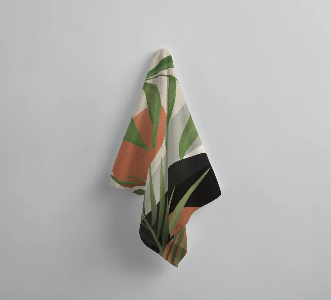 Art abstrait Feuilles tropicales 46 serviette de bain de ThingDesign