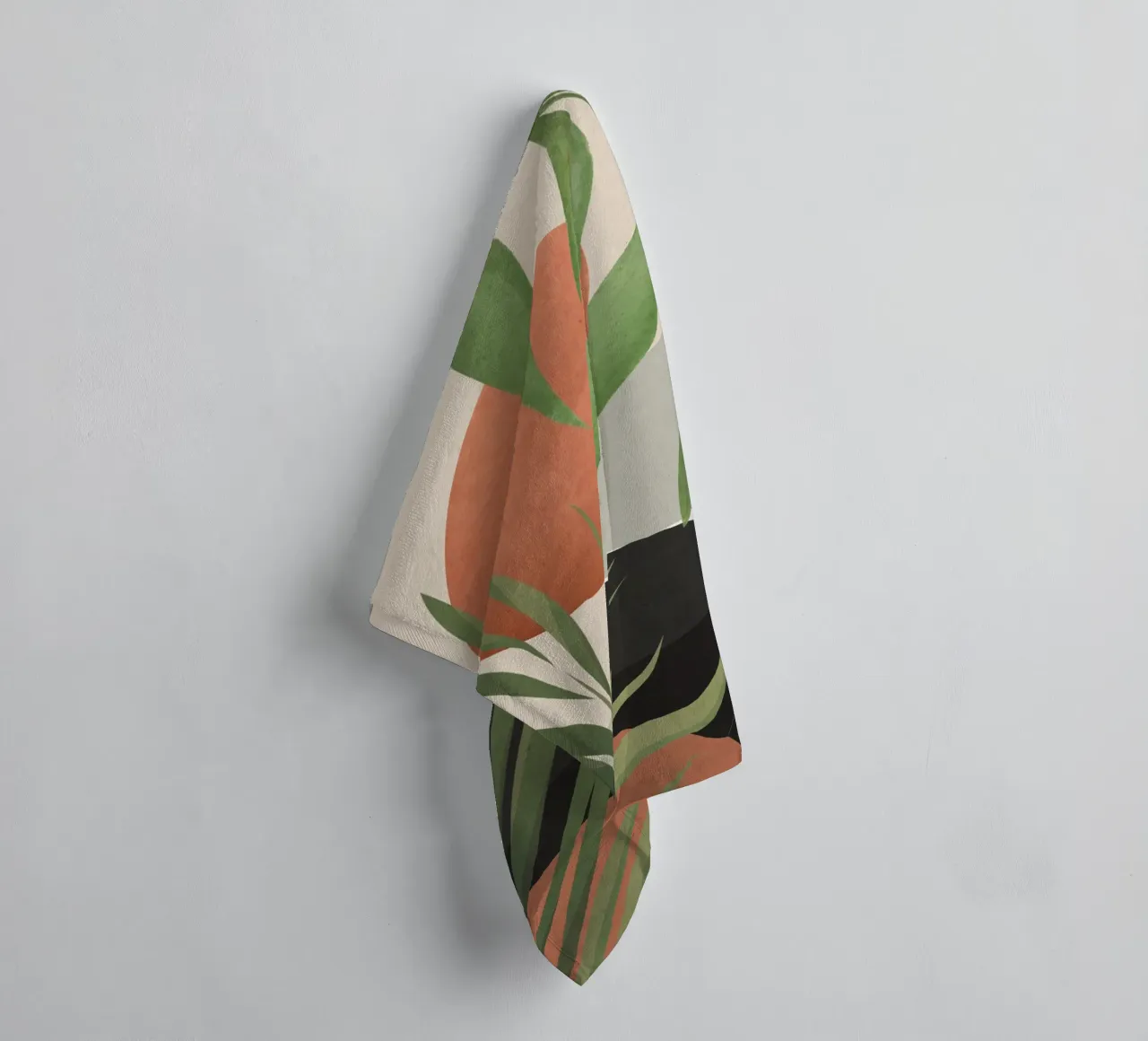 Art abstrait Feuilles tropicales 46 serviette de bain de ThingDesign