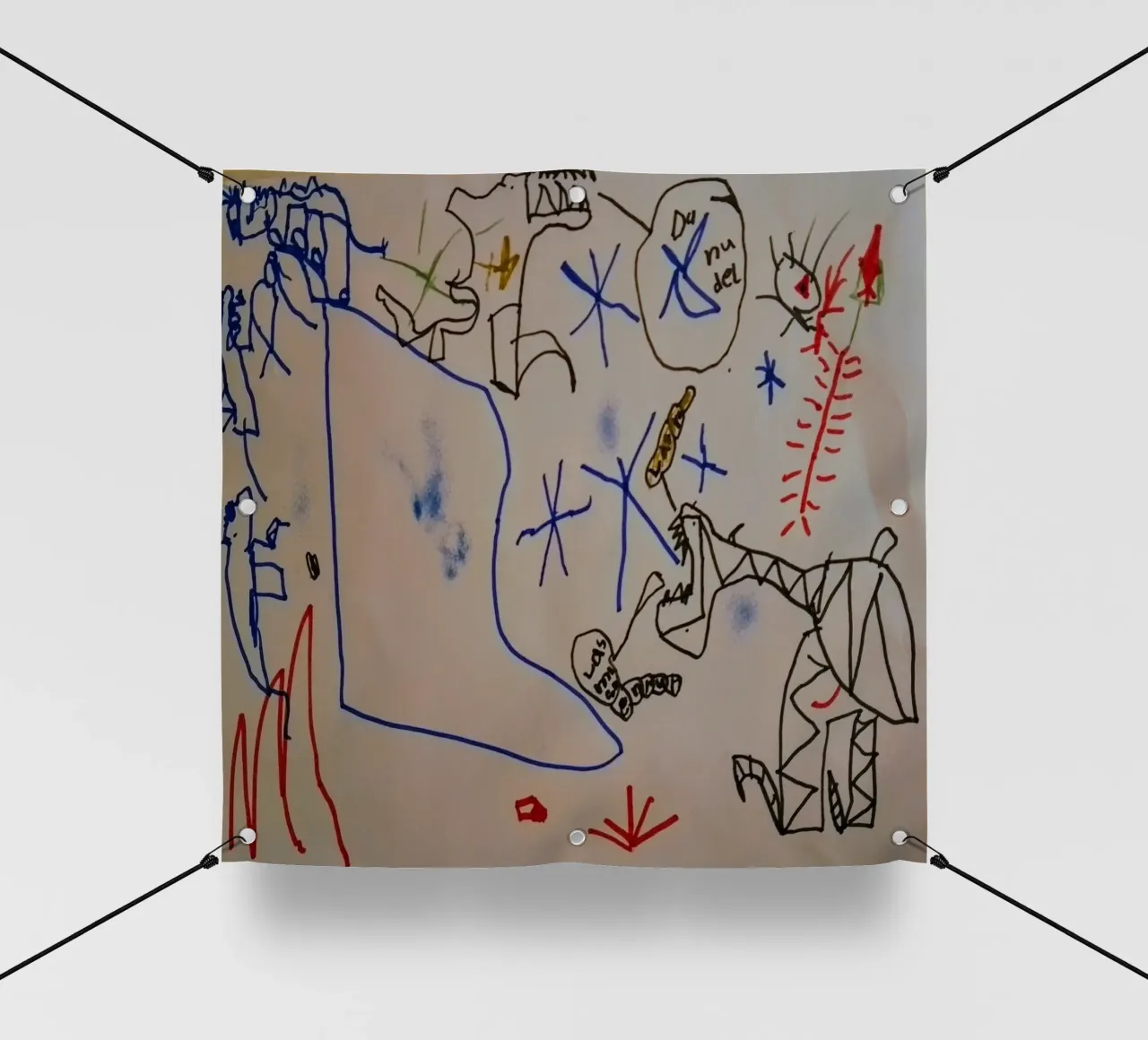 Immagine del mostro numero quattro telo in pvc da Trash is dada Official