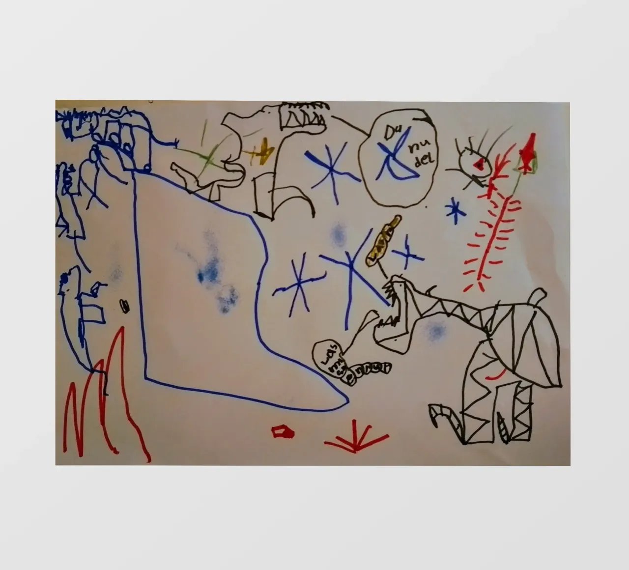 Immagine del mostro numero quattro telo in pvc da Trash is dada Official