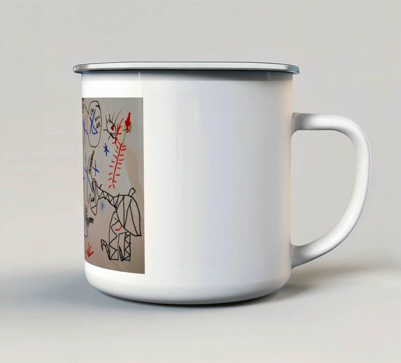 Immagine del mostro numero quattro tazza in smalto da Trash is dada Official