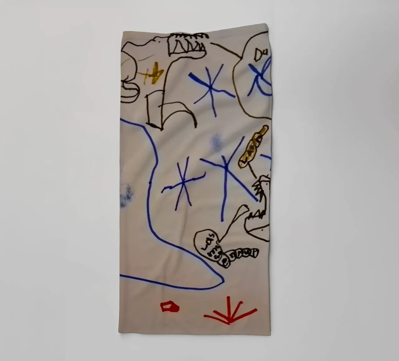 Immagine del mostro numero quattro asciugamano da bagno da Trash is dada Official