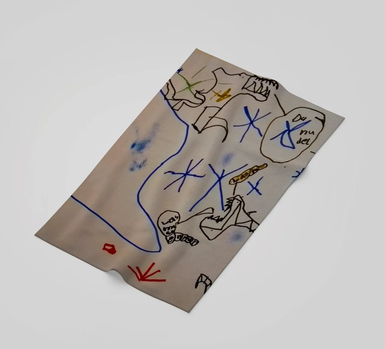 Immagine del mostro numero quattro telo mare da Trash is dada Official