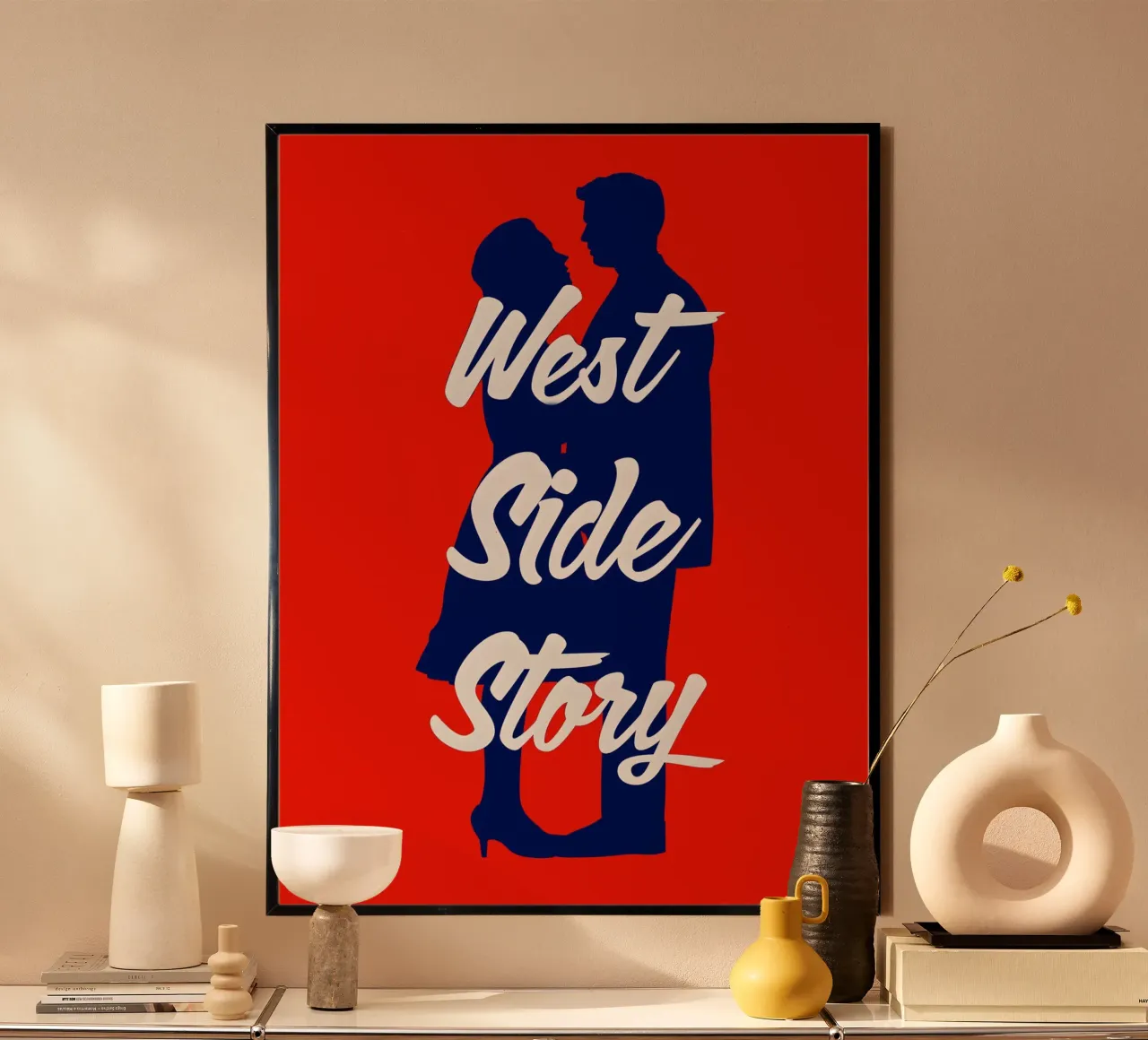 West Side Story poster con telaio in legno da Attaboy Dsgn