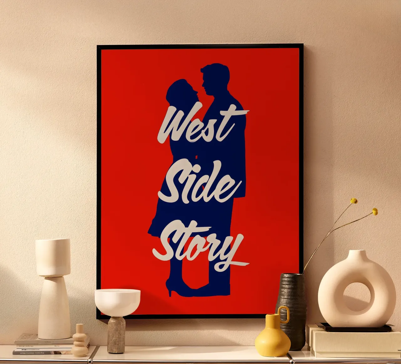 West Side Story poster con telaio in legno da Attaboy Dsgn