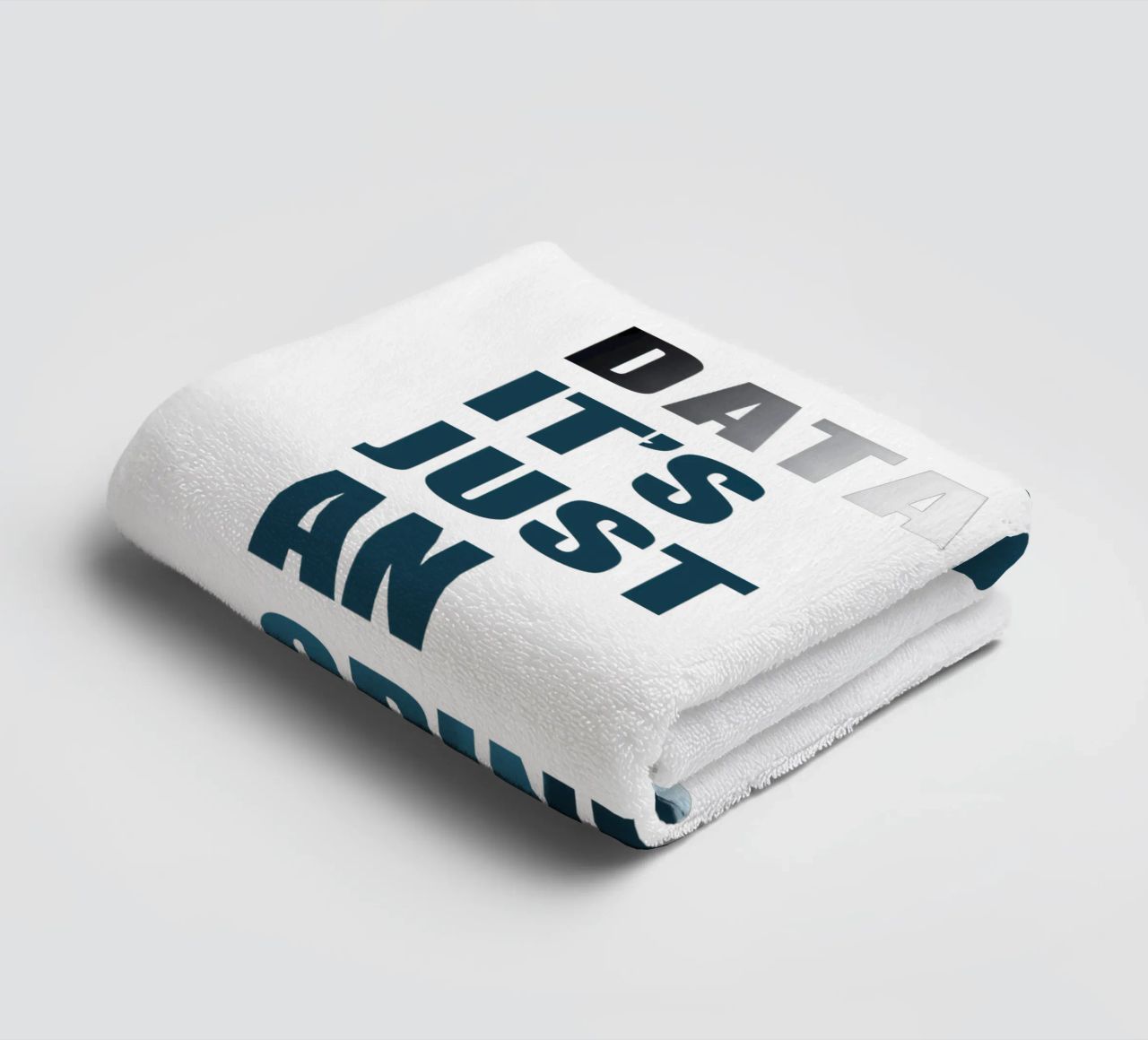 Without data it's just an opinion asciugamano da bagno da LIMITED EDITION LETTERS