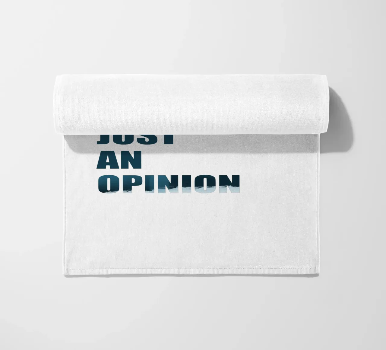 Without data it's just an opinion toalla de playa de LIMITED EDITION LETTERS