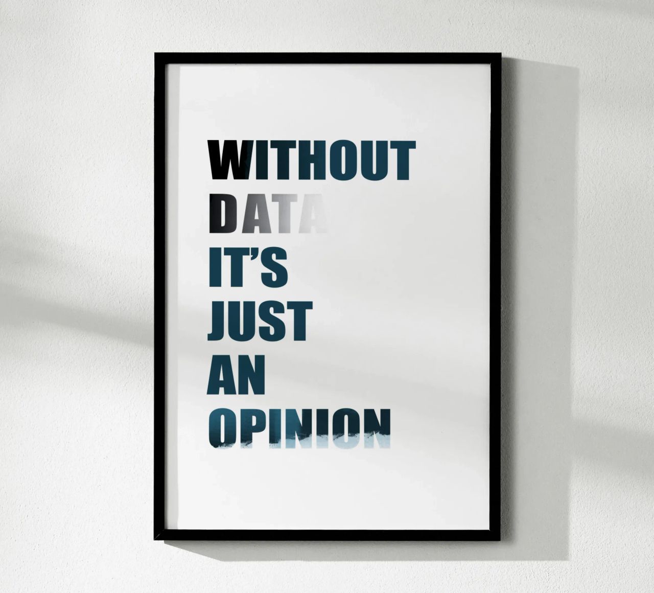 Without data it's just an opinion carta hahnemühle da LIMITED EDITION LETTERS
