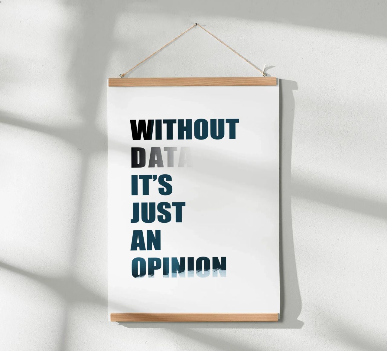 Without data it's just an opinion carta hahnemühle da LIMITED EDITION LETTERS