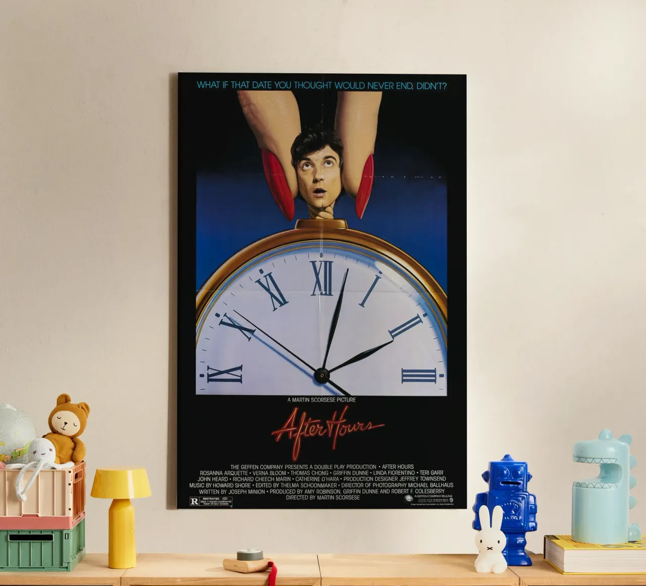 After Hours Movie tela con Cornice a cassetta da Attaboy Dsgn