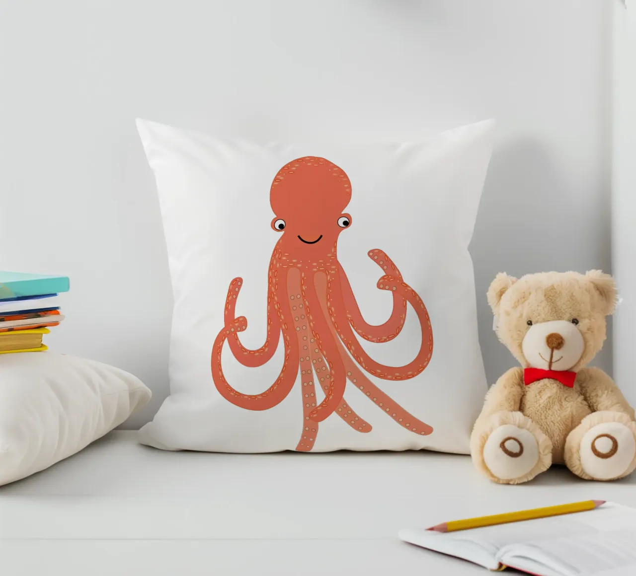 Calamaro Oskar cuscino da SunflowerDE