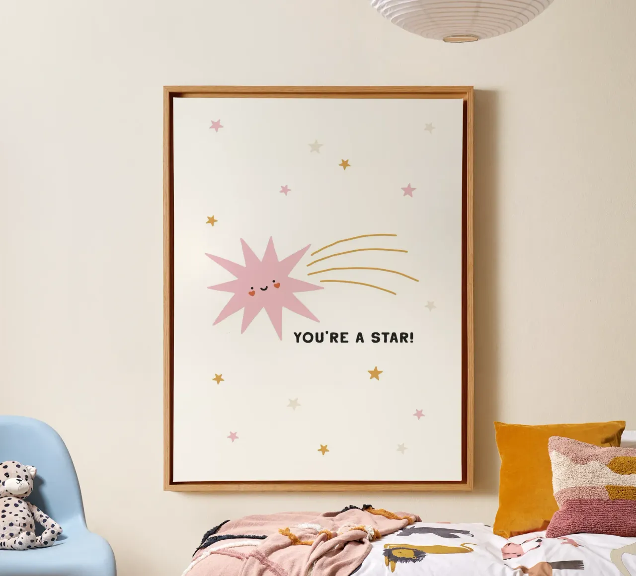 You're A Star canvas met Baklijst van treechild