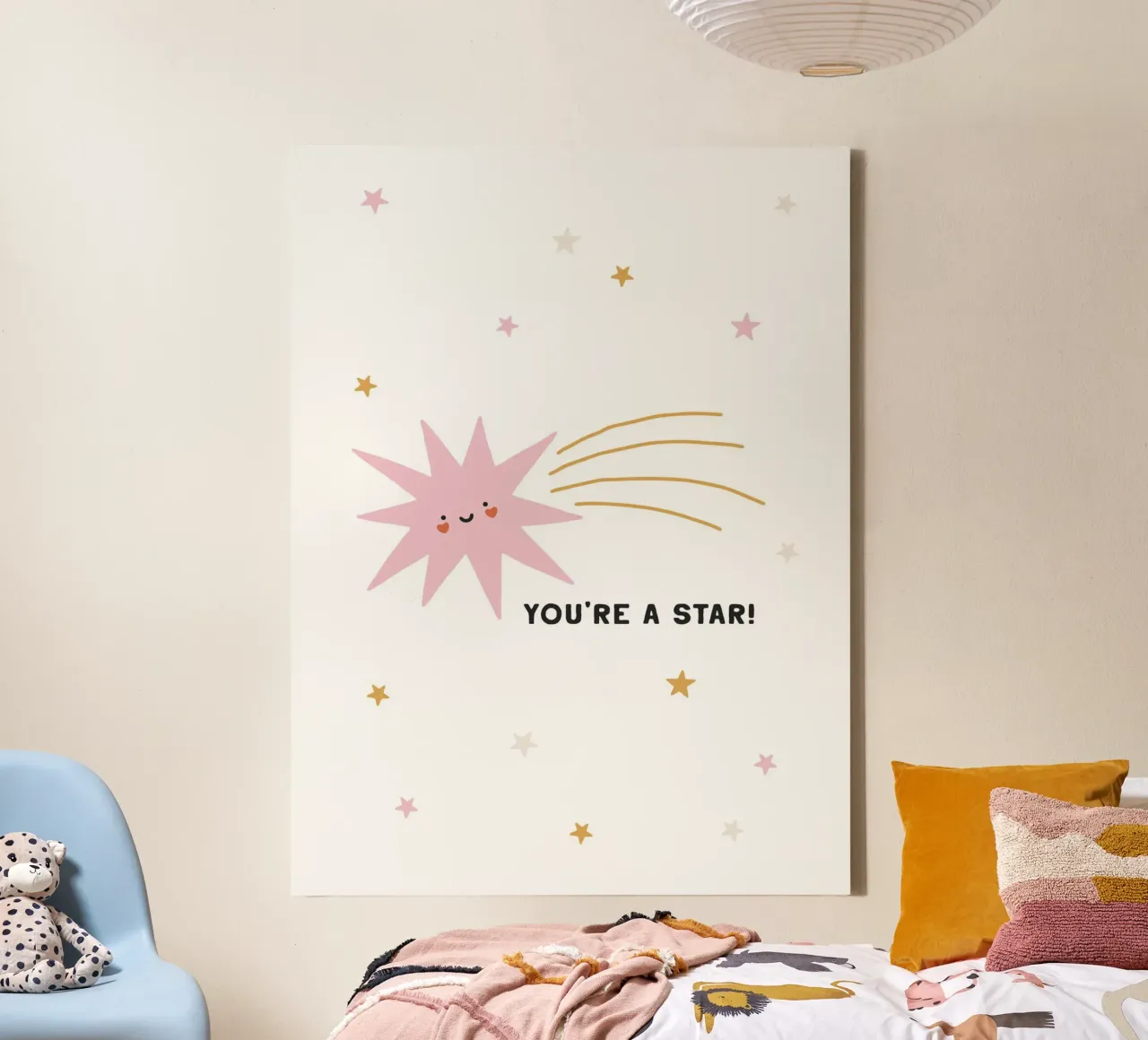 You're A Star canvas met Baklijst van treechild