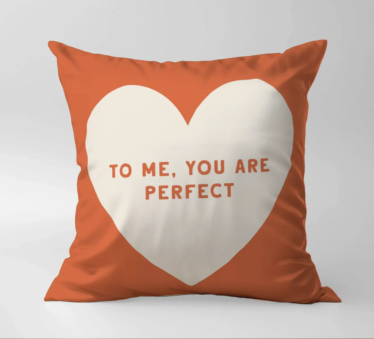 To Me You Are Perfect decorative cushion by treechild