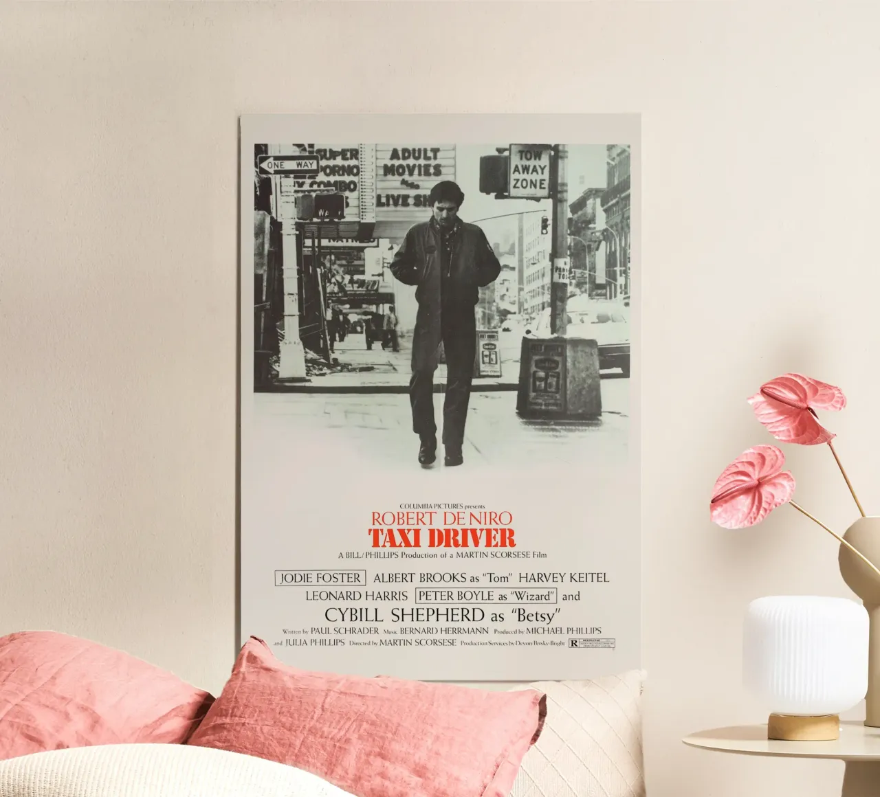 Taxi Driver Movie poster con telaio in alluminio da Attaboy Dsgn
