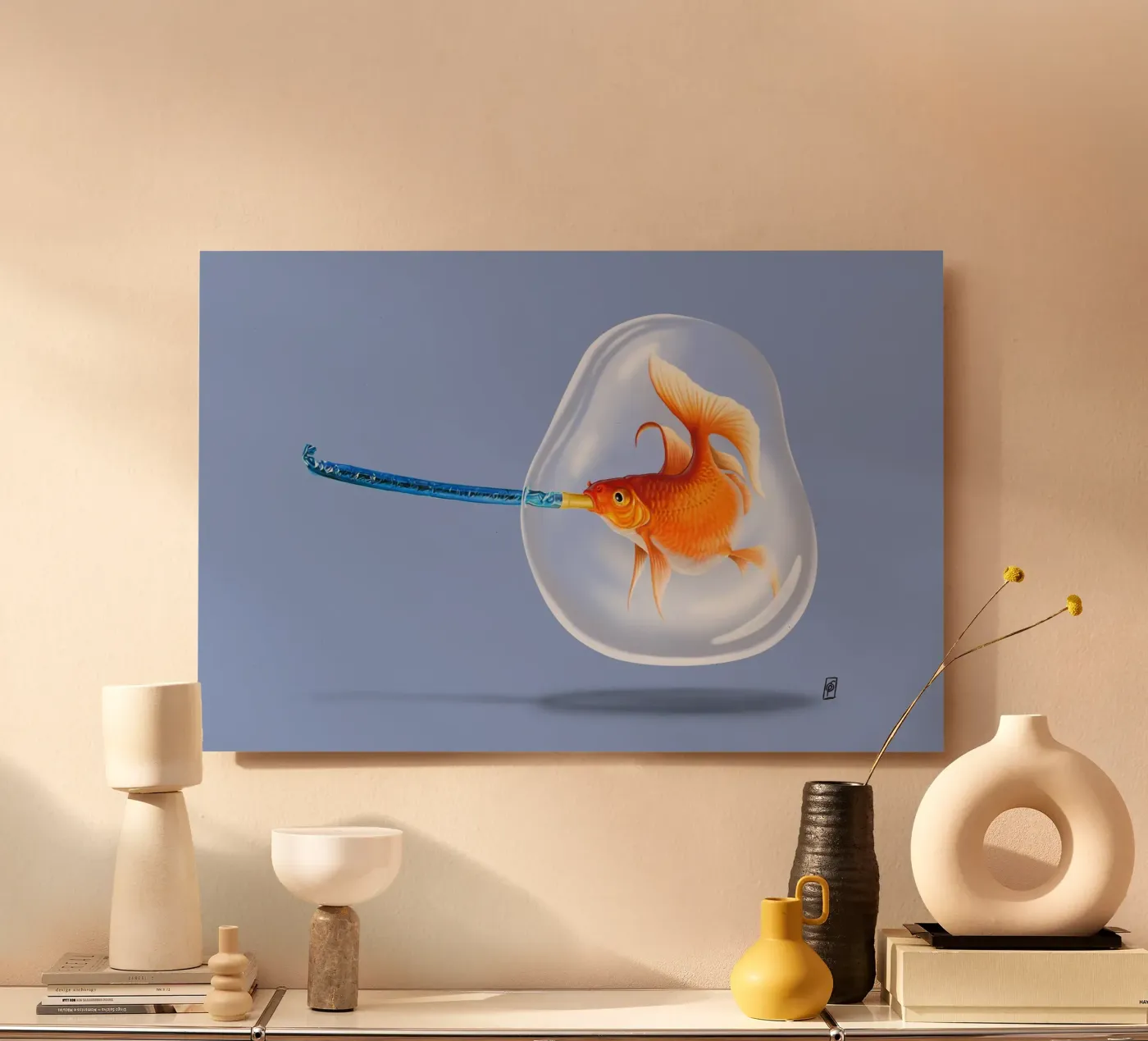 Popper (Colour) pannello forex da Rob Art | Illustration