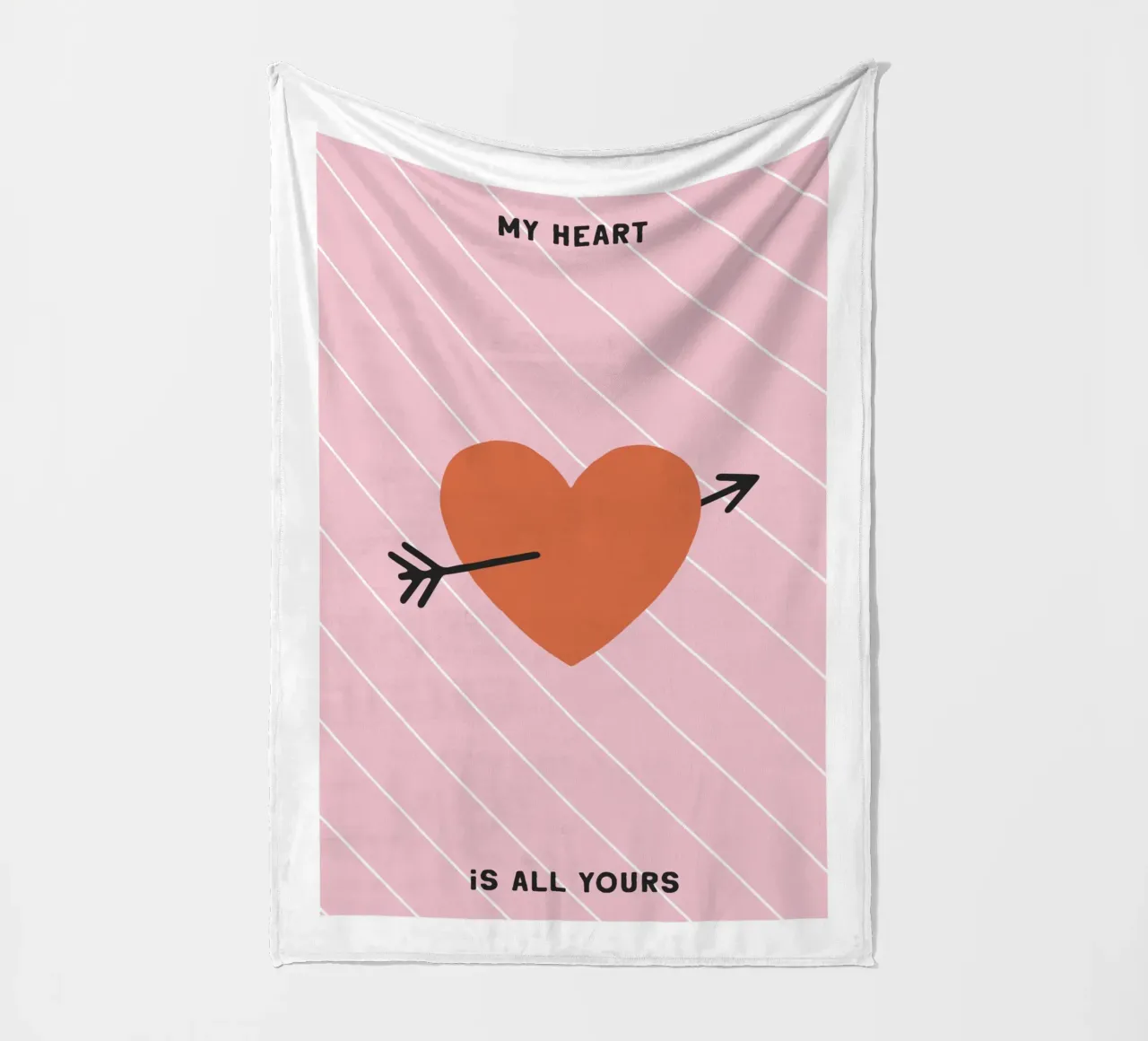 My Heart Is All Yours No 2 coperta in pile da treechild