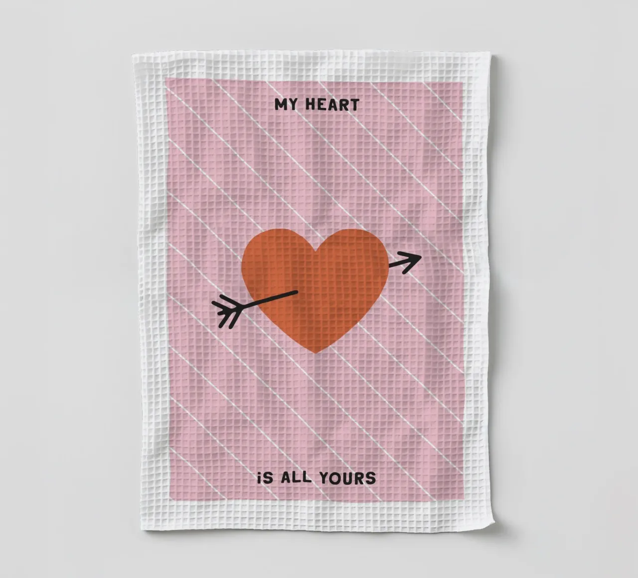 My Heart Is All Yours No 2 canovaccio da cucina da treechild