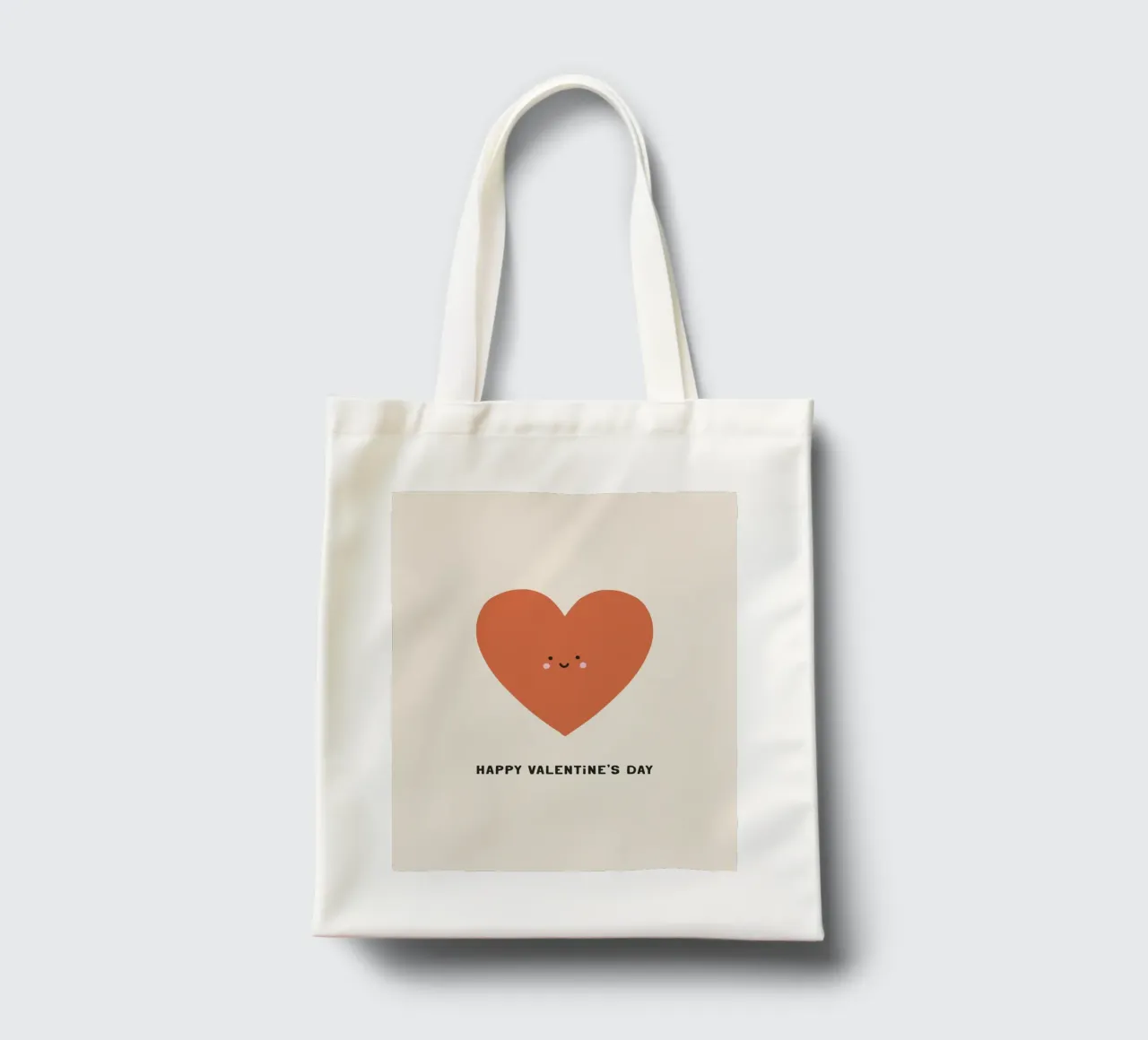 Happy Valentine`s Day borsa in juta da treechild