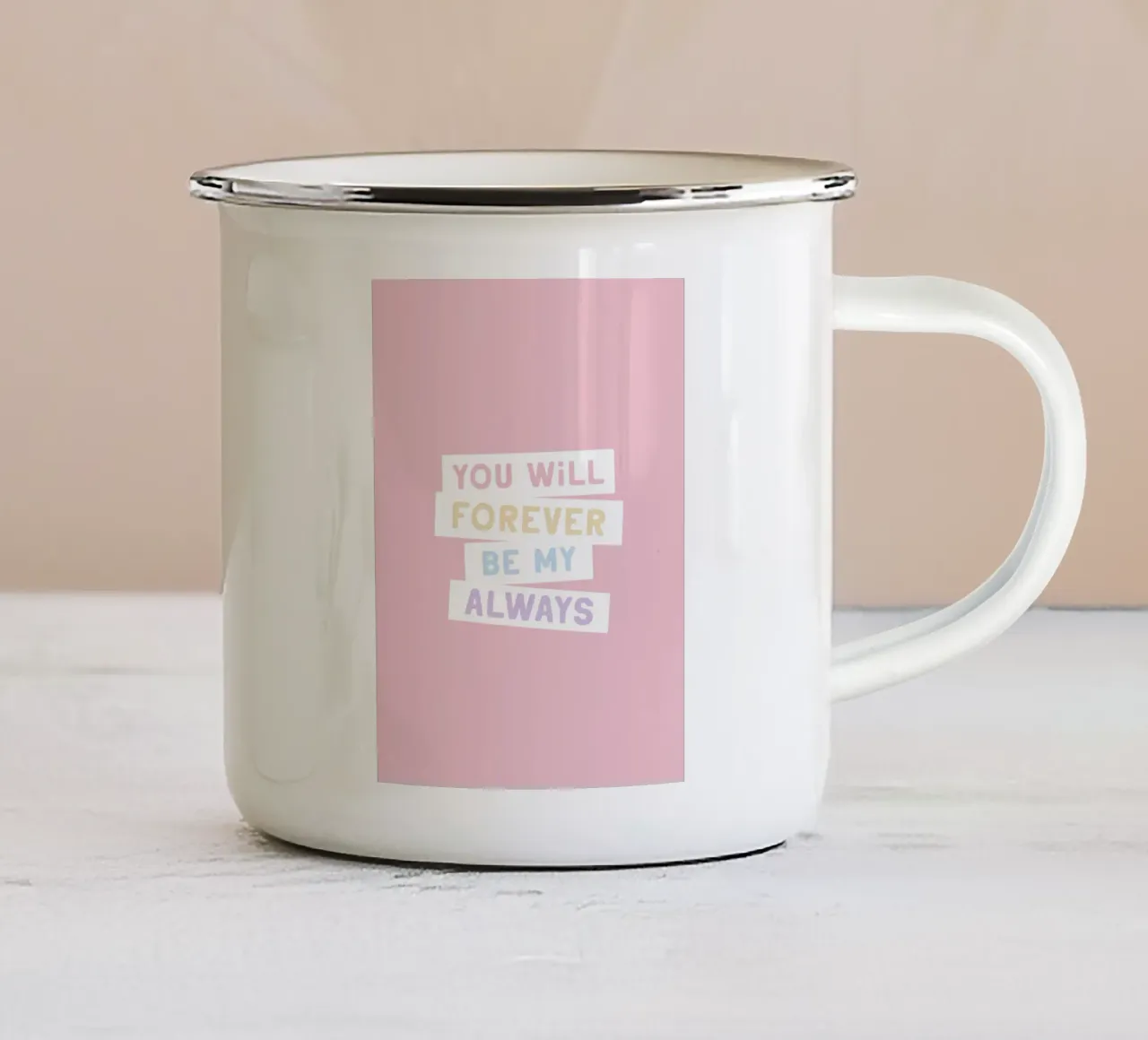 Forever Be tazza in smalto da treechild