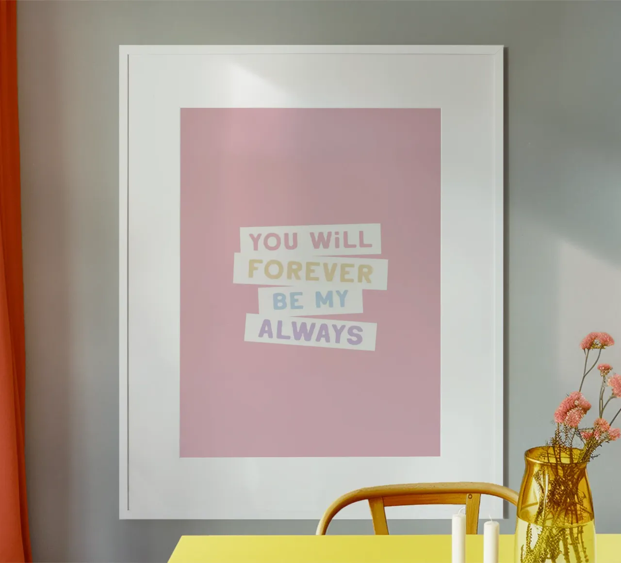 Forever Be poster avec cadre en plastique de treechild