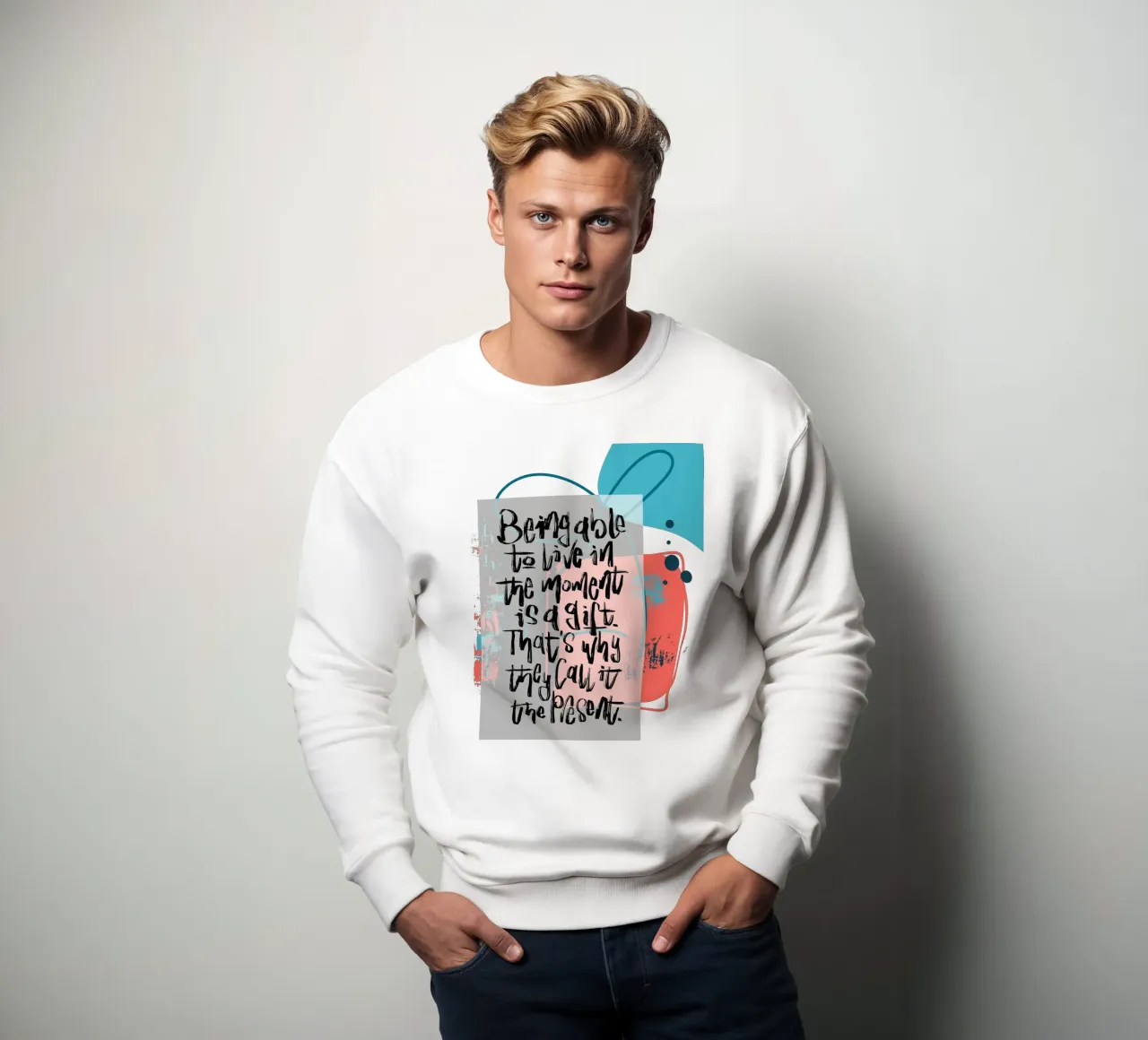 Being able to live in the moment is a gift. sudadera de LIMITED EDITION LETTERS