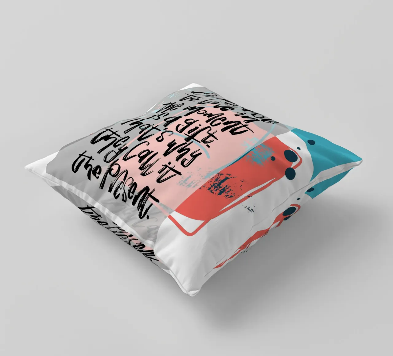 Being able to live in the moment is a gift. cuscino da LIMITED EDITION LETTERS