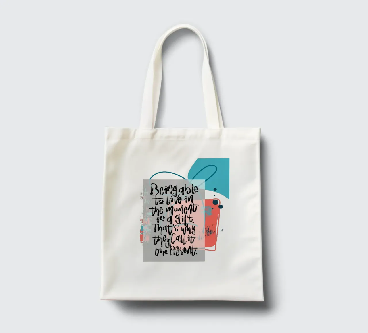 Being able to live in the moment is a gift. tote bag by LIMITED EDITION LETTERS