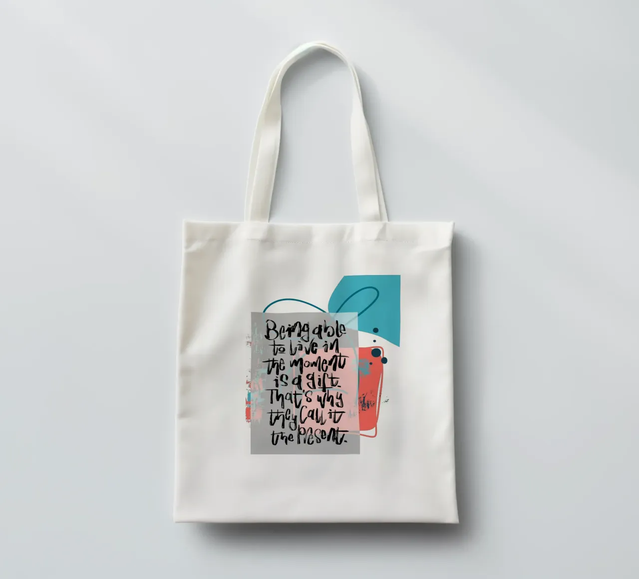 Being able to live in the moment is a gift. tote bag by LIMITED EDITION LETTERS