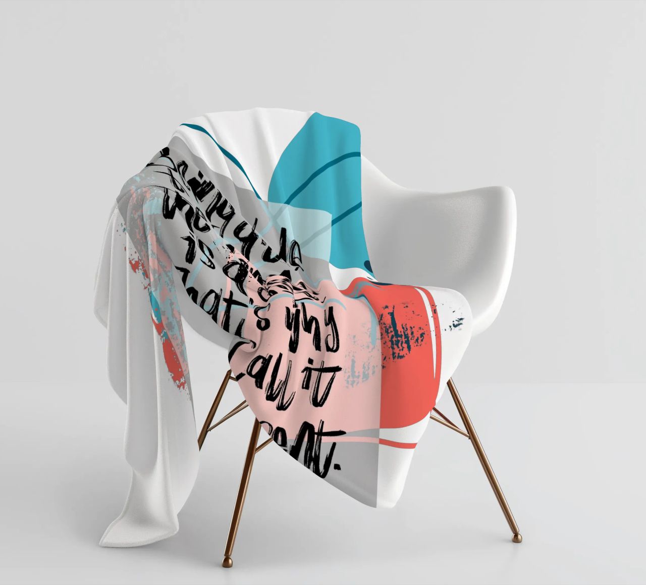Being able to live in the moment is a gift. coperta in pile da LIMITED EDITION LETTERS