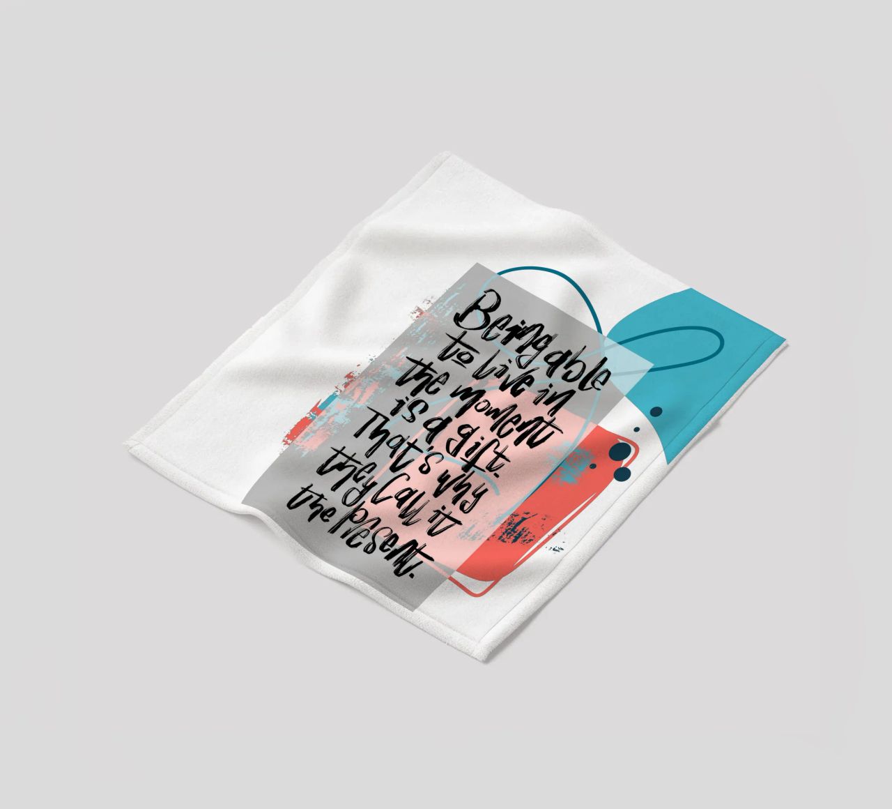 Being able to live in the moment is a gift. coperta in pile da LIMITED EDITION LETTERS
