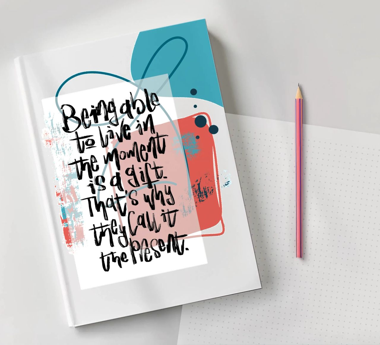 Being able to live in the moment is a gift. notebook by LIMITED EDITION LETTERS