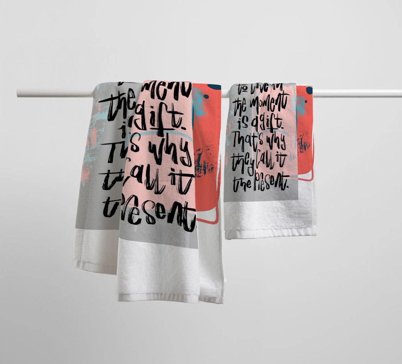 Being able to live in the moment is a gift. towel by LIMITED EDITION LETTERS