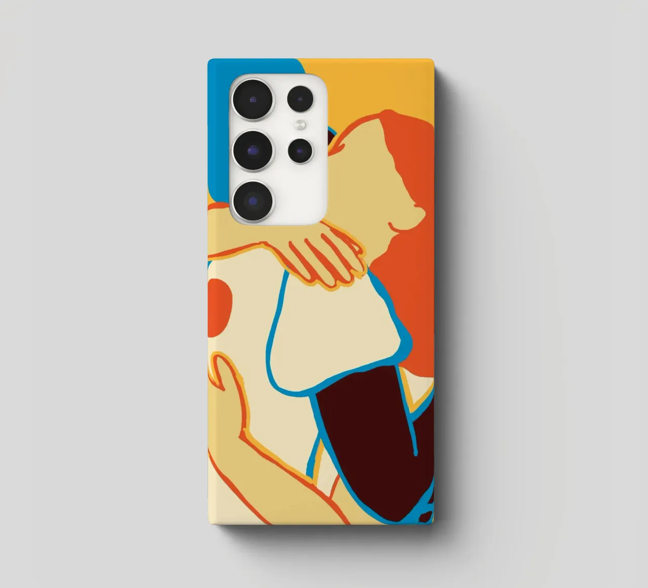 L'abbraccio colorato di due donne cover samsung da tainah negreiros