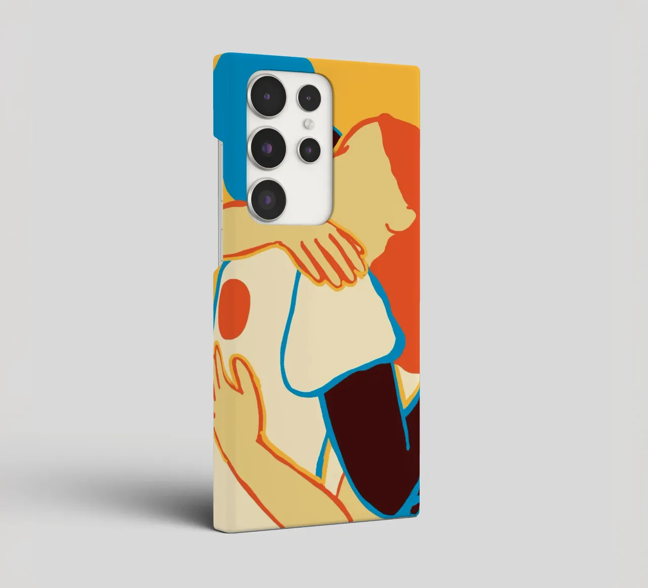 L'abbraccio colorato di due donne cover samsung da tainah negreiros