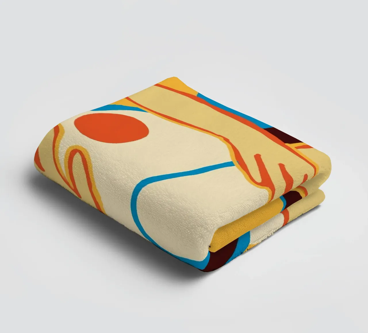 L'abbraccio colorato di due donne asciugamano da bagno da tainah negreiros