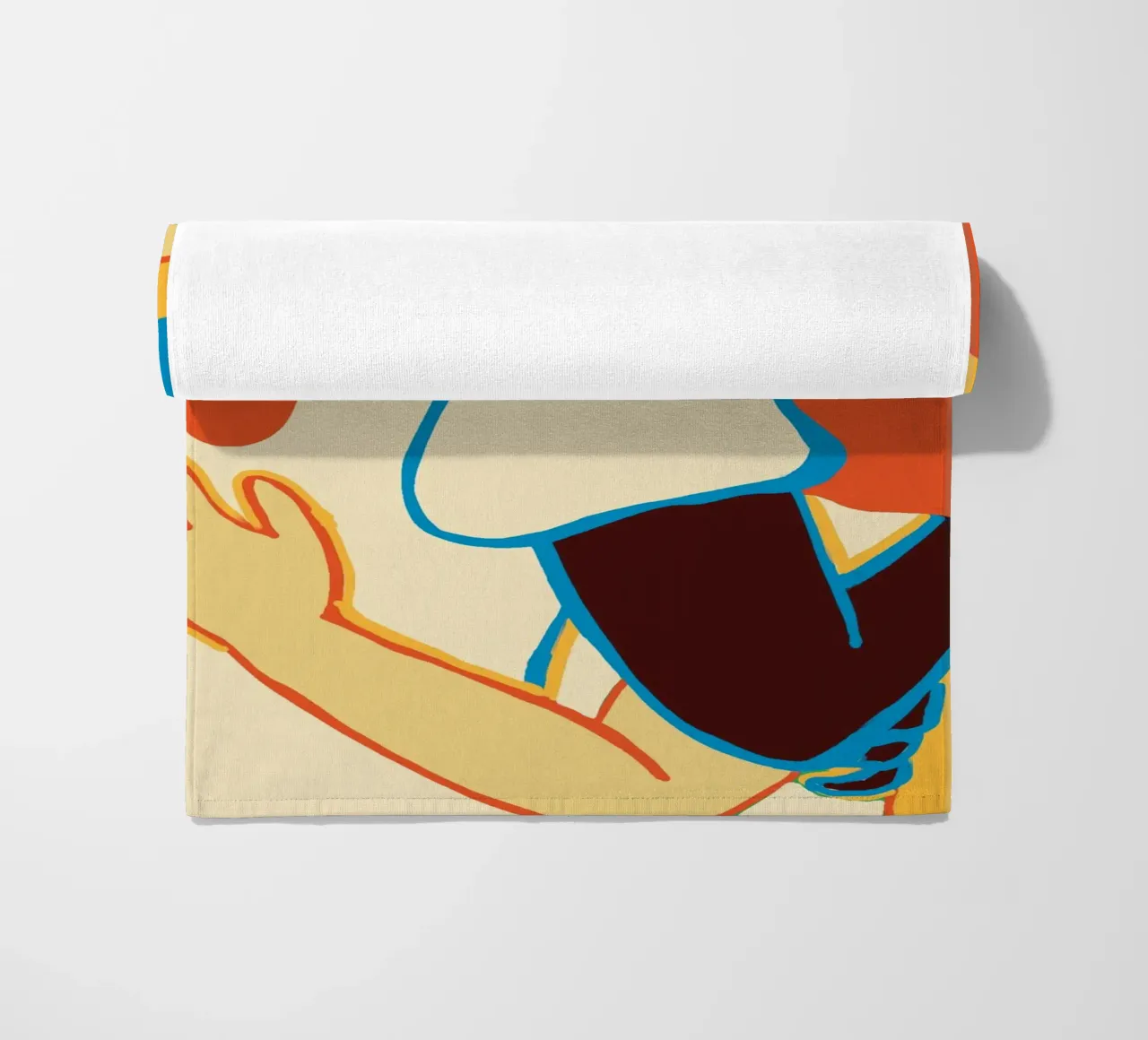 L'abbraccio colorato di due donne telo mare da tainah negreiros