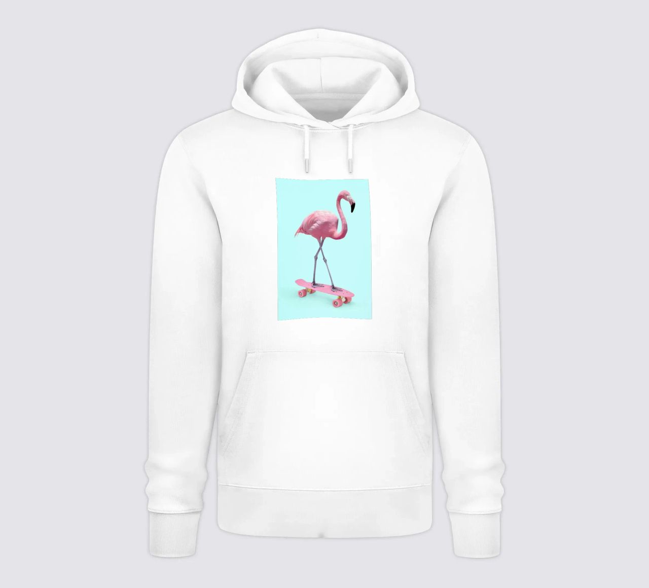 Skate Flamingo felpa con cappuccio da Paul Fuentes Design
