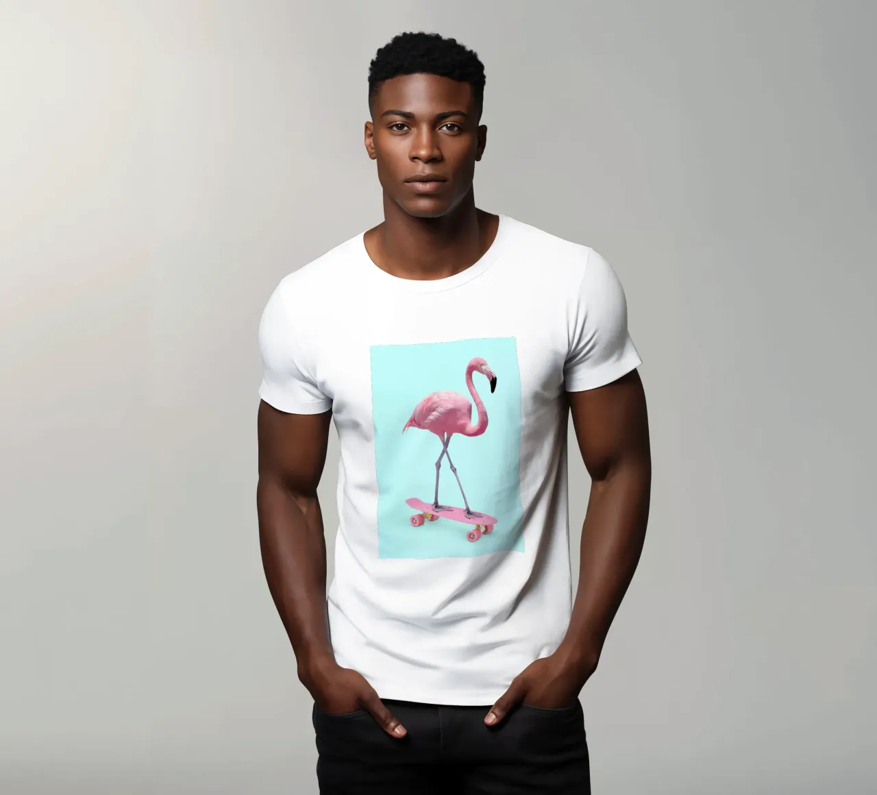 Skate Flamingo t-shirt da Paul Fuentes Design