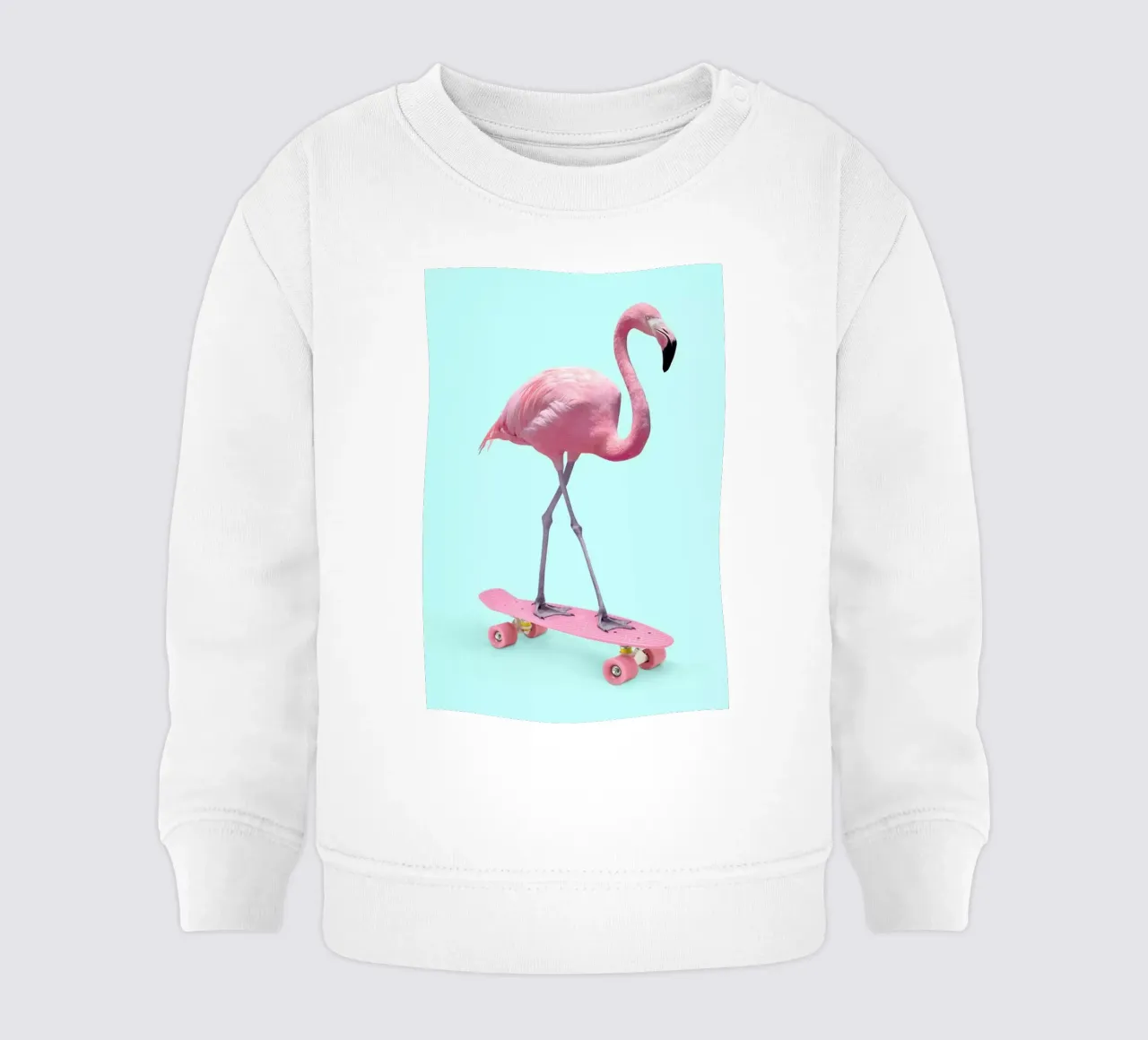 Skate Flamingo sudadera de bebé de Paul Fuentes Design