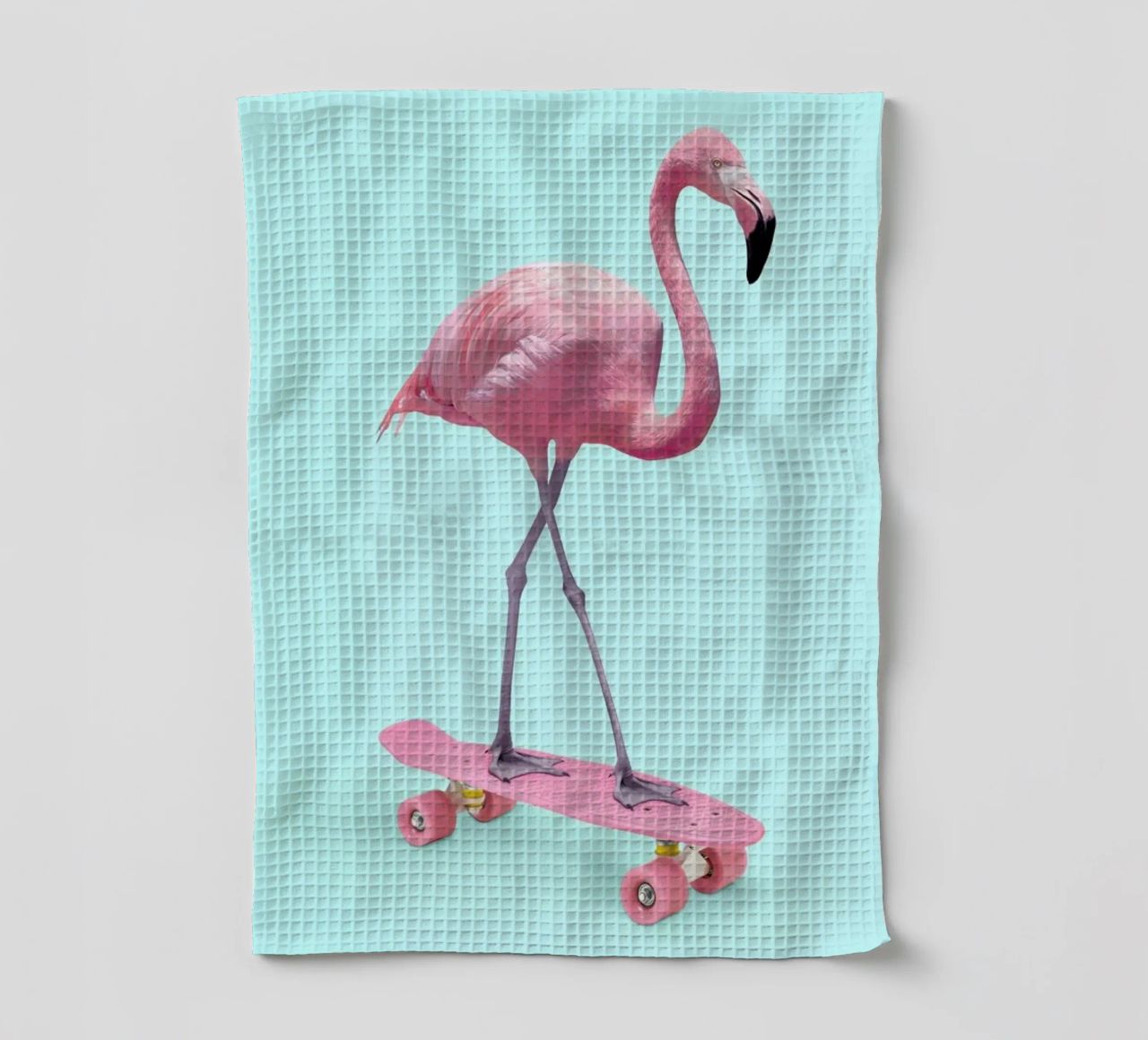 Skate Flamingo torchon de Paul Fuentes Design