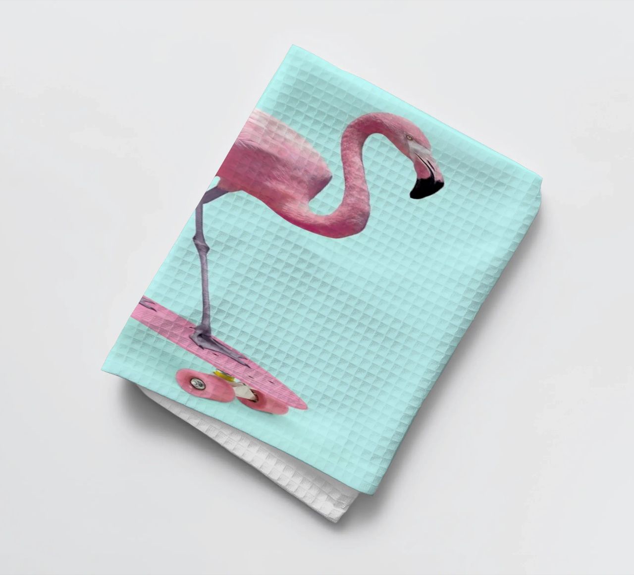 Skate Flamingo torchon de Paul Fuentes Design