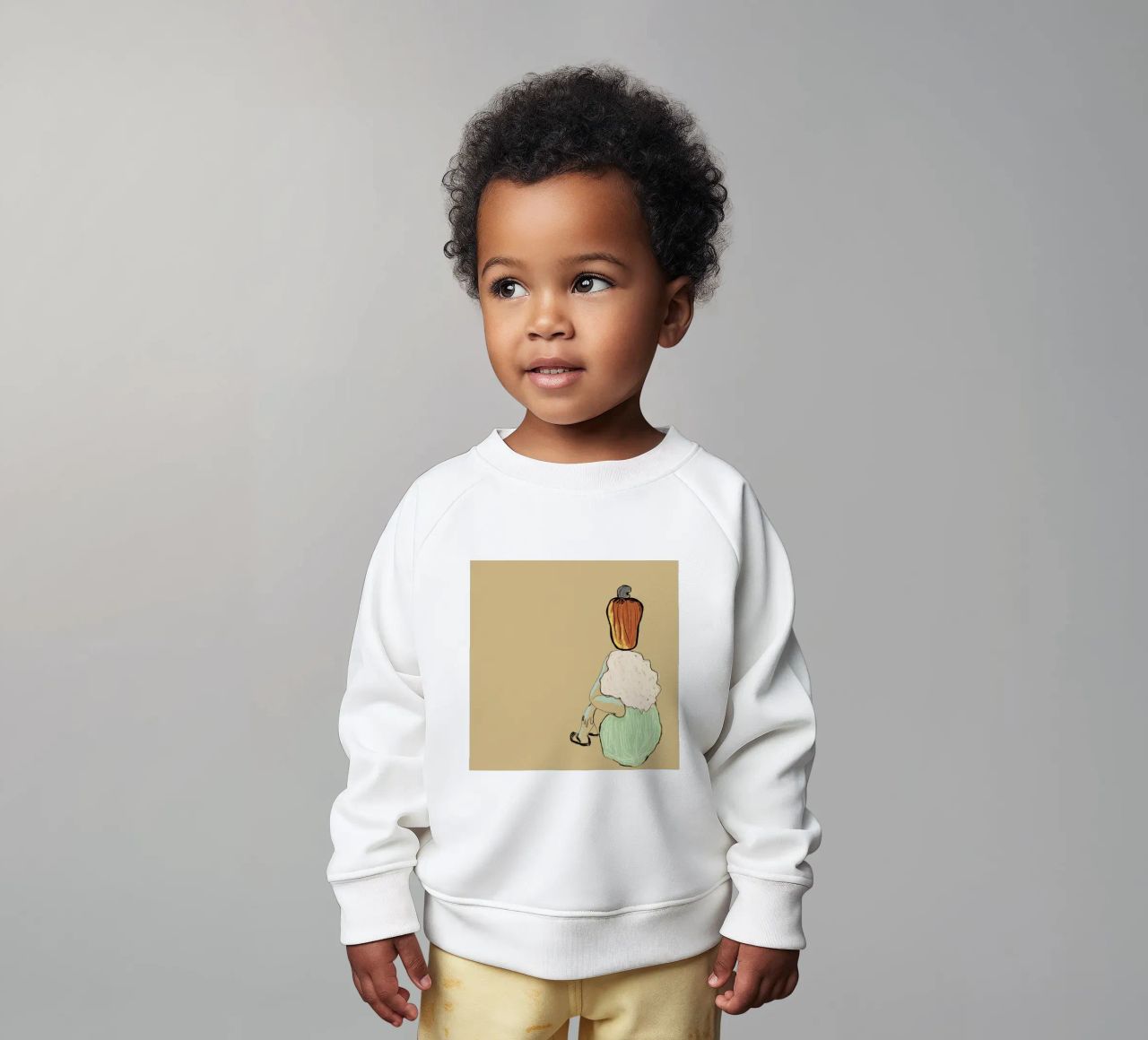 Anacardo y Saudade sudadera de bebé de tainah negreiros