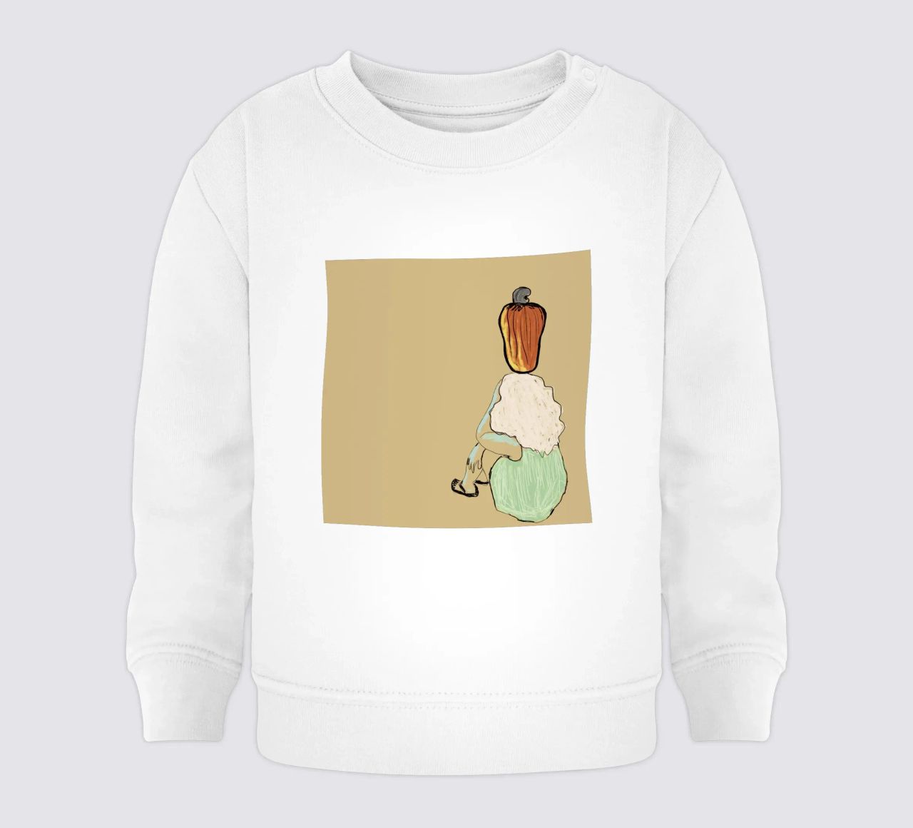 Anacardo y Saudade sudadera de bebé de tainah negreiros