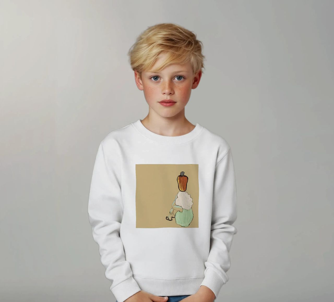Anacardo y Saudade sudadera para niño de tainah negreiros