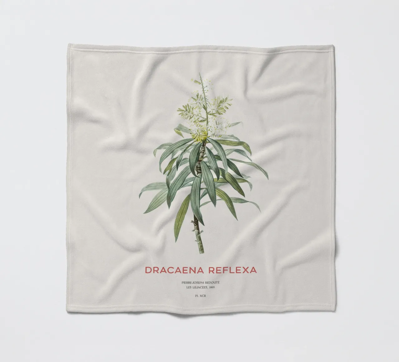 Indisches Lied oder Dracaena reflexa Fleecedecke von Vintagrafica