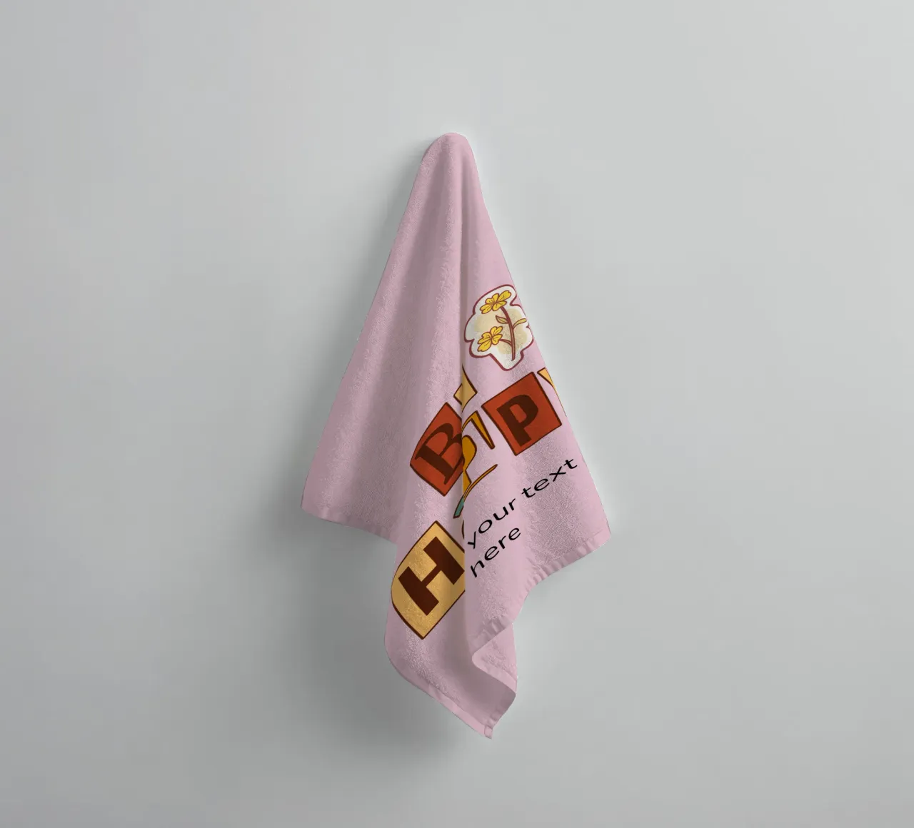 Words That Spark Joy and Motivation towel by DesignArt