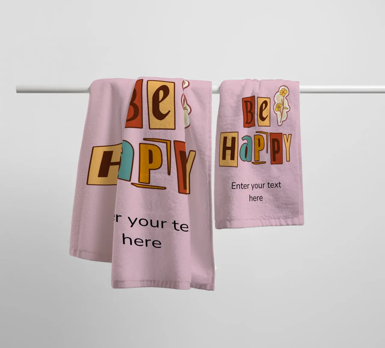 Words That Spark Joy and Motivation towel by DesignArt