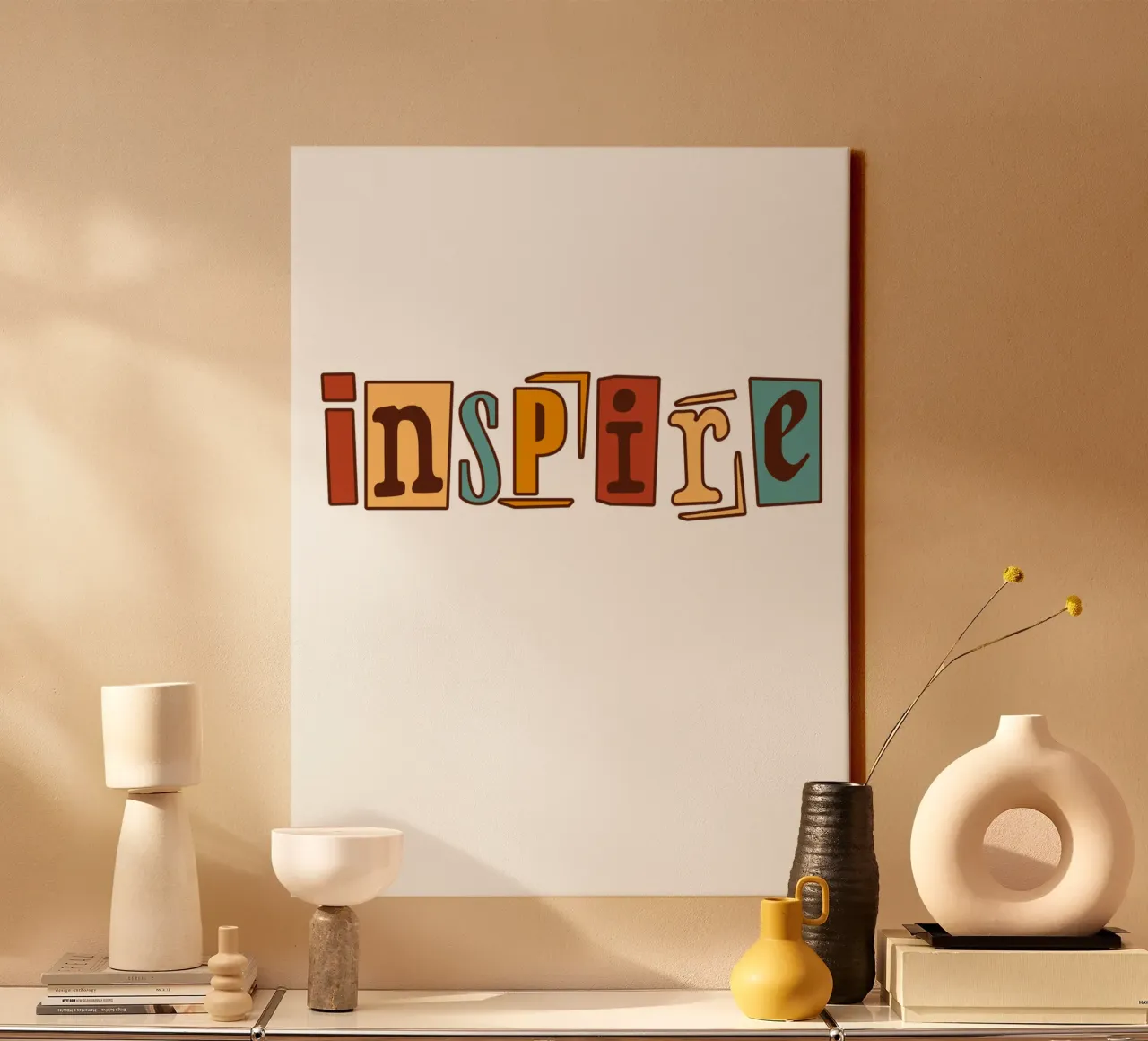 Words That Spark Joy and Motivation canvas by DesignArt
