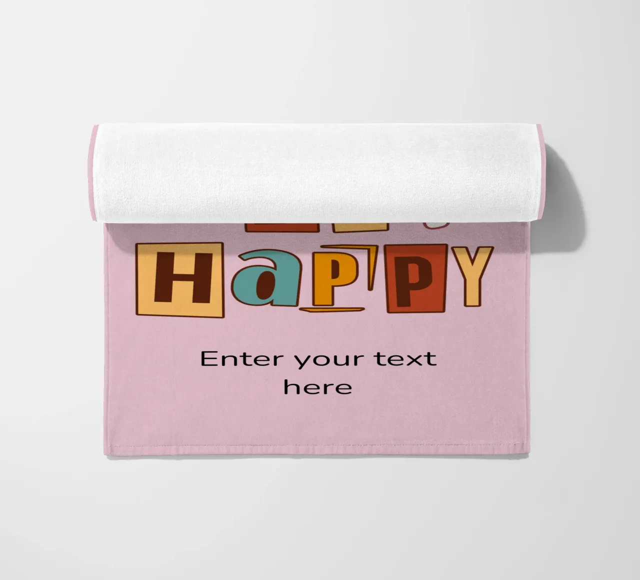 Words That Spark Joy and Motivation beach towel by DesignArt